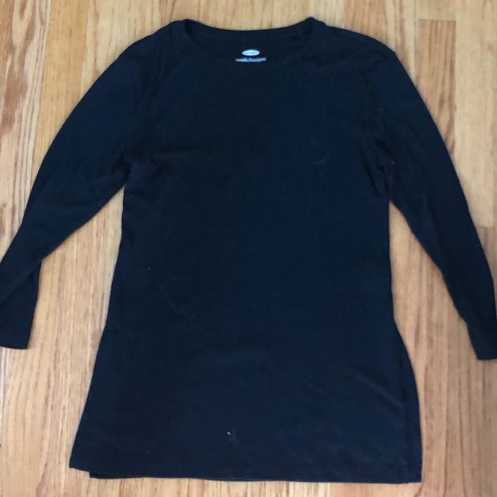 Old Navy Black Ribbed Shirt
